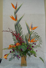tropical flower arrangement